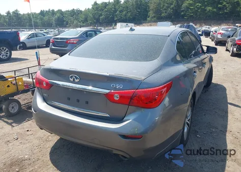 2015 Infiniti Q50 Premium from USA, damaged, VIN JN1BV7AR8FM393590